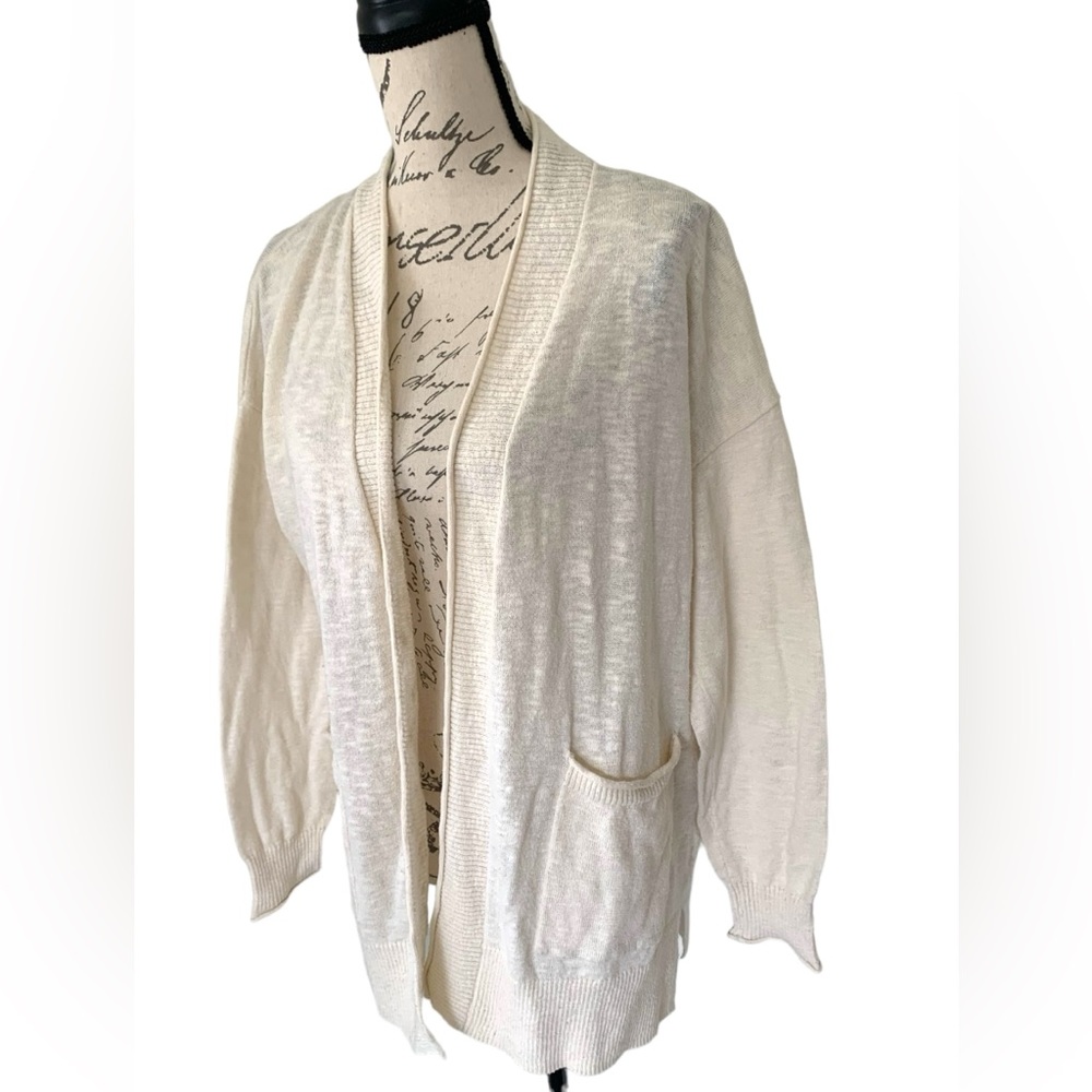 Madewell Bradley Cardigan Sweater Cream Size S - Picture 5 of 9